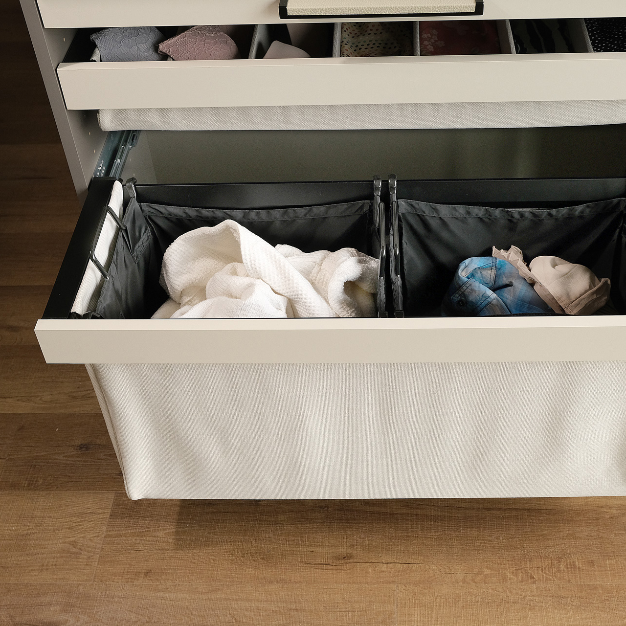 TAG Curate laundry organizer with removable bags
